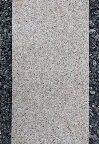 Натуральный камень Гранит Куртинский светлый термообработанный 600х300х20 мм коричневый рядовая плитка рис 2