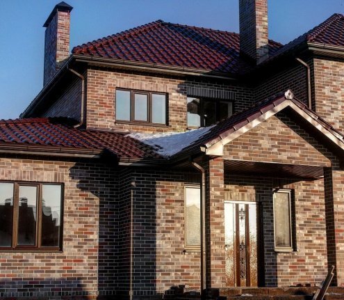 Клинкерная плитка Feldhaus Klinker Galena R385NF14 cerasi maritim 240х71х14 мм плоский элемент рис 6