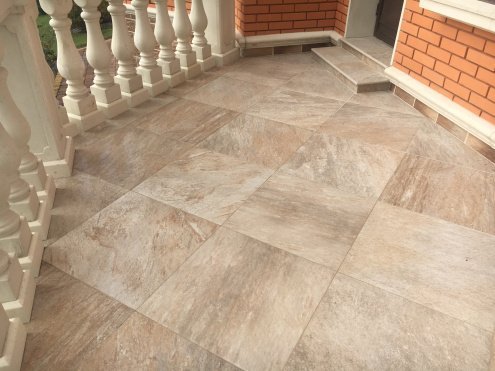 Керамогранит Atlas Concorde Landstone Gold LASTRA матовая структурная ректификат 600х600х20 мм рядовая плитка 610010001167 рис 15