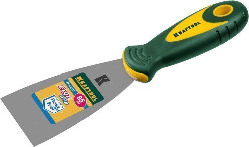 Шпательная лопатка KRAFTOOL с 2-компонентной ручкой, нержавеющее полотно, 65мм арт.10035-065 рис 2