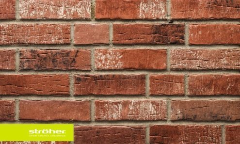 Клинкерная плитка Stroeher Steinlinge 7370 374 shabbyrot 240х71х14 мм плоский элемент рис 1
