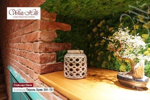 Искусственный камень угловой White Hills Тироль Брик 391-75 красный рис 5