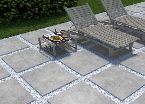 Керамогранит Persepolis Tile Jura Dark Grey matt 600х600х20 мм рядовая плитка 70485 рис 2