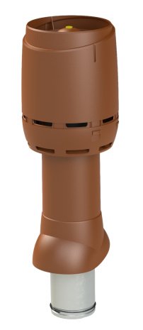 Изолированный вентиляционный выход Vilpe с колпаком FLOW 125P/IS/700 коричневый RR32 рис 1