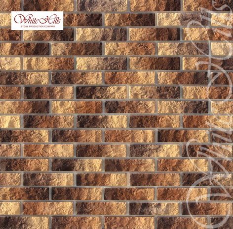 Искусственный камень плоский White Hills Алтен Брик 311-40 коричневый рис 1