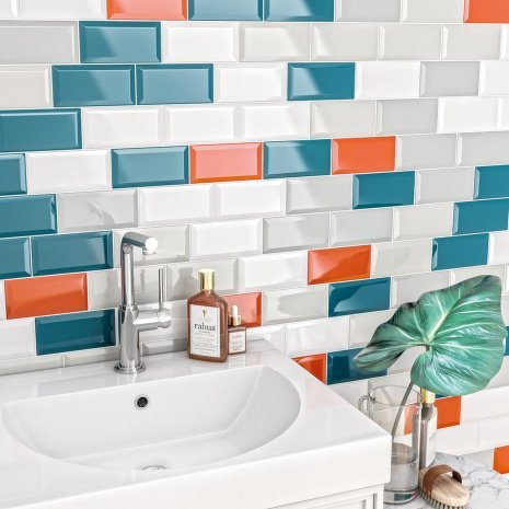 Керамическая плитка Kerama Marazzi Клемансо бирюзовый  глянцевая 150х74 х9,2мм рядовая плитка грань 16057 рис 3