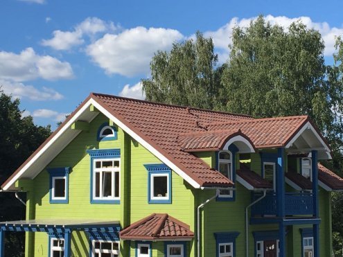 Композитная черепица гонт Metrotile Romana средиземноморская терракота с посыпкой 1165х415 мм рис 5