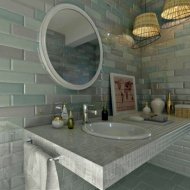 Керамическая плитка Kerama Marazzi Аккорд серо-зеленый глянцевая 285х85х8мм декор HGD/A268/9010 рис 2
