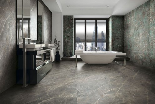Керамогранит Rex Ceramiche Etoile De Rex Gris Glo Ret полированная 2400х1200х6мм рядовая плитка 761738 рис 2
