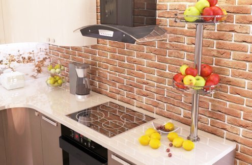 Искусственный камень плоский Eco Stone Лофт 12 оранжевый рис 3