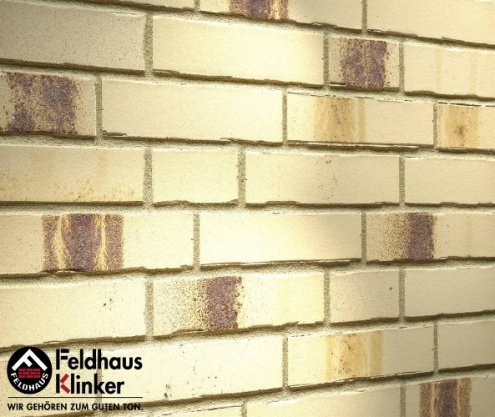 Клинкерная плитка Feldhaus Klinker Bacco W970NF14 crema maron 240х71х14 мм угловой элемент рис 1