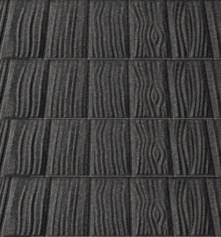 Композитная черепица гонт Metrotile iShake серый с посыпкой 1340х430 мм рис 1