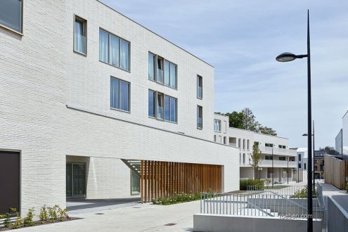 Клинкерная плитка Roben Oslo 300081 perlweiss genarbt 240х71х14 мм плоский элемент рис 2