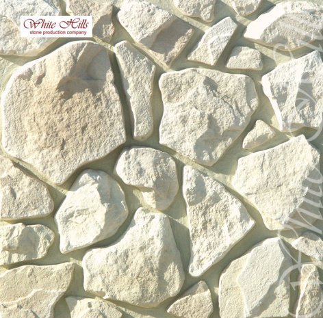 Искусственный камень плоский White Hills Рутланд 600-00 белый рис 1