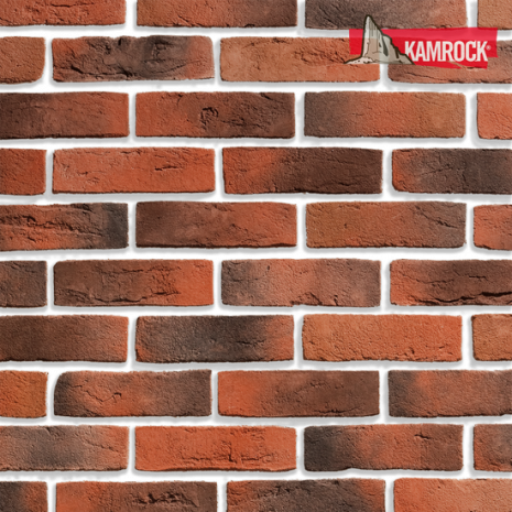 Искусственный камень угловой Kamrock Старый кирпич 32092 красный рис 1