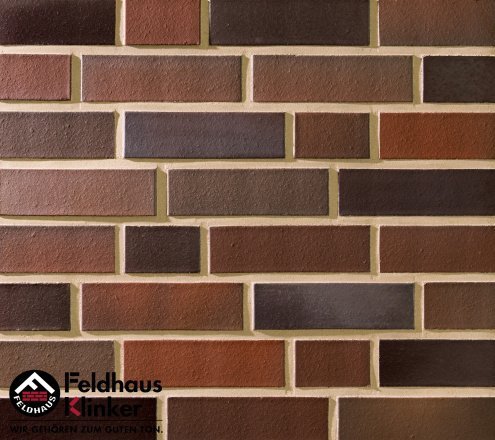 Кирпич клинкерный Feldhaus Klinker Classic М1000 K350NF 240х115х71 lava maris liso гладкий рис 4