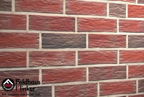 Кирпич клинкерный Feldhaus Klinker Classic М1000 K396NF 240х115х71 lava maron senso гладкий рис 1