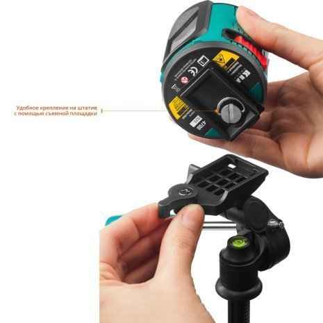 Нивелир лазерный линейный KRAFTOOL CL-20 #4, 20м, IP54, точн. 0,2 мм/м, держатель, штатив, в кейсе арт.34700-4_z01 рис 4