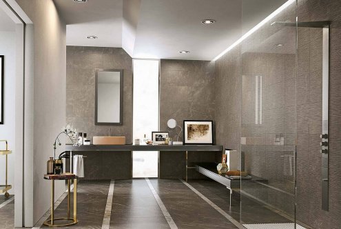 Керамогранит Atlas Concorde Supernova Stone Grey LASTRA матовая структурная ректификат 600х600х20 мм рядовая плитка 610010001166 рис 7