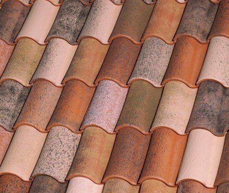 Керамическая черепица рядовая La Escandella Large Mixed Milenium Engobe 470х286 мм рис 1