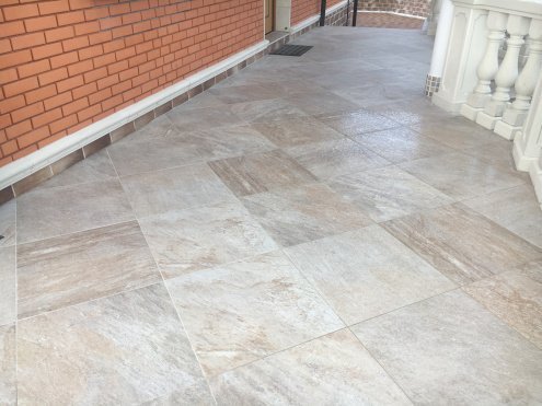 Керамогранит Atlas Concorde Landstone Gold LASTRA матовая структурная ректификат 600х600х20 мм рядовая плитка 610010001167 рис 5