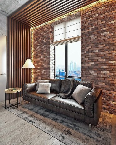 Искусственный камень плоский Leonardo Stone Лувр 402 коричневый рис 3
