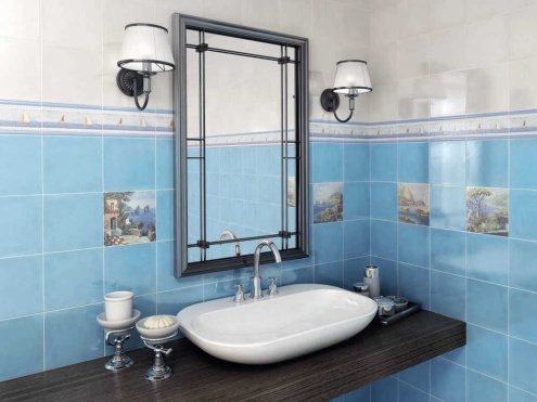 Керамическая плитка Kerama Marazzi Карандаш голубой матовая 200х15х10мм бордюр 153 рис 3