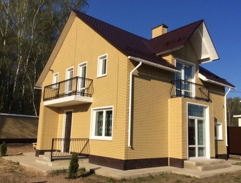 Искусственный камень угловой Atlas Stone Известняк широкий 057 коричневый рис 2
