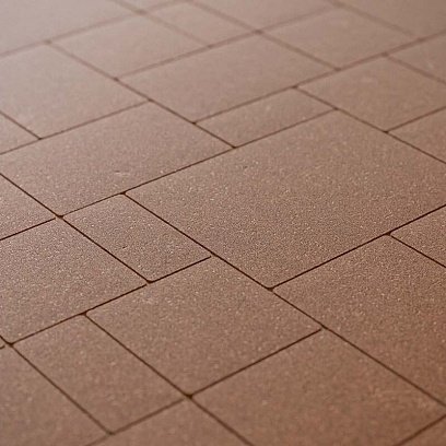 Тротуарная плитка Steingot Стандарт Бавария коричневый частичный прокрас 280/210/140х210/140/70х60 мм рис 1