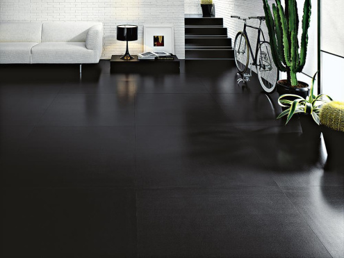 Керамогранит Kerlite Black&White Black silk 3000х1000х5,5 мм рядовая плитка рис 2