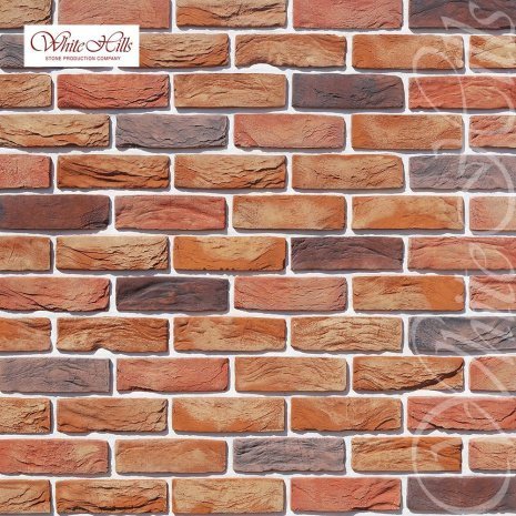 Искусственный камень плоский White Hills Торн Брик 326-60 красный рис 1