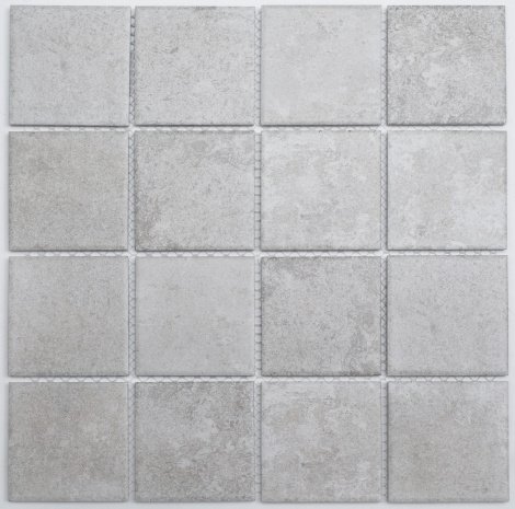 Керамическая мозаика Caramelle Mosaic Porcelain Серый матовая 306х306х5 мм мозаика 14543 рис 1