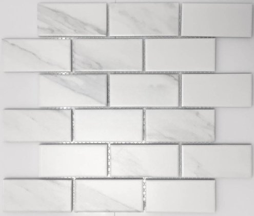 Керамическая мозаика Caramelle Mosaic Porcelain Белый матовая 291х295х5 мм мозаика 14499 рис 1