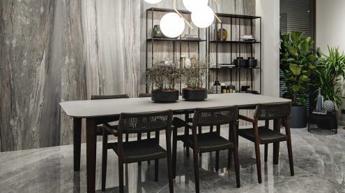 Керамогранит Rex Ceramiche Etoile De Rex Gris Glo Ret полированная 2400х1200х6мм рядовая плитка 761738 рис 3