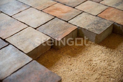 Тротуарная плитка Steingot Премиум Старый город штайн ферро частичный прокрас 240/200/160х160х60 мм рис 5