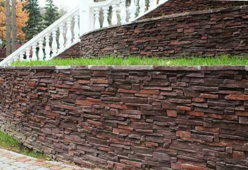 Искусственный камень плоский Eco Stone Колорадо 07-06 коричневый рис 2