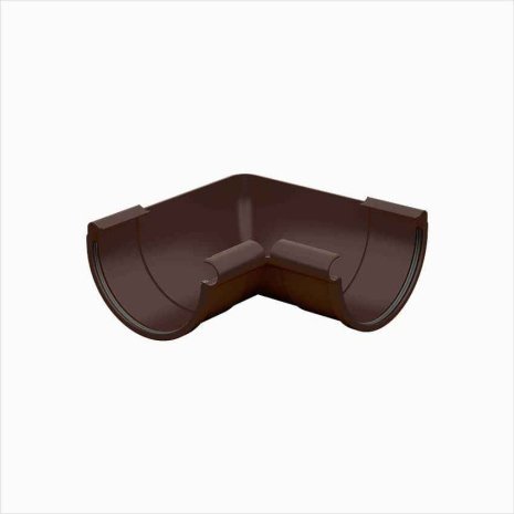 Водосточная система GALECO PVC 152/100(80)мм, внутренний угол желоба 90гр., полукруглый с усиленным уплотнит. элементом, ПВХ, цвет: шоколадный рис 1