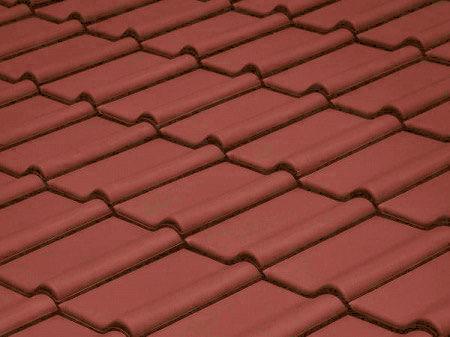 Керамическая черепица рядовая Koramic Alegra 9 brick-red  ангоб 477х310 мм рис 1