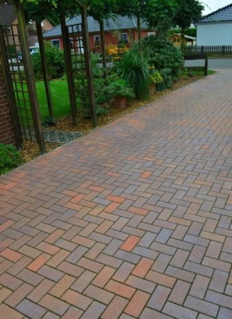 Брусчатка клинкерная Vandersanden Premium Oberlausitz Meran autumn multi-coloured полный прокрас 200х100х52 мм рис 2