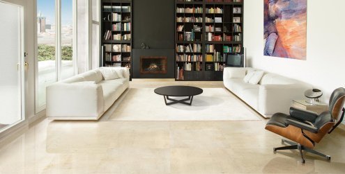 Натуральный камень мрамор полированный crema marfil ivory 600х600х20 мм рис 3