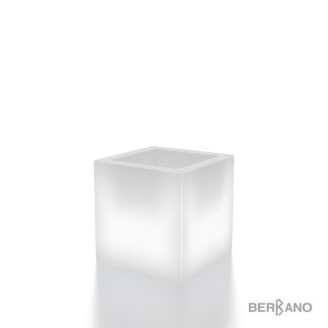 Кашпо Berkano Quarter 40 DB, тип дна: двойное, размер: 40x40x40см, RGB ACC подсветка перезаряжаемая, арт.220_049_03_107 рис 1