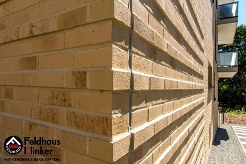 Клинкерная плитка Feldhaus Klinker Bacco R970NF14 crema maron 240х71х14 мм плоский элемент рис 2