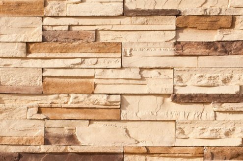 Искусственный камень плоский Eco Stone Урал 01-13 бежевый рис 1
