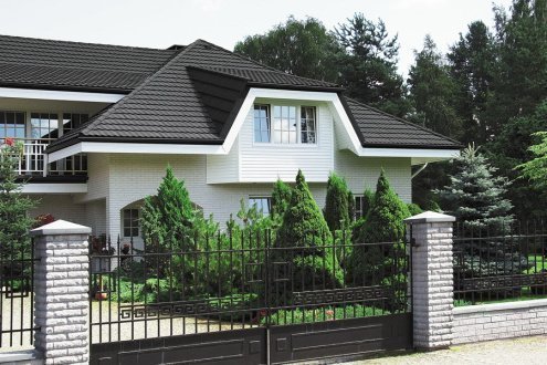 Композитная черепица гонт Metrotile MetroBond черный с посыпкой 1330х410 мм рис 3