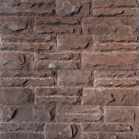 Искусственный камень угловой Eco Stone Калгари 07-31 коричневый рис 1