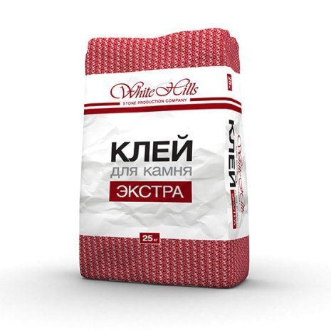 Клей для камня White Hills -, цвет: серый (мешок 25кг), арт. рис 1