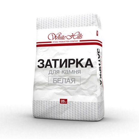 Затирка для швов White Hills -, цвет: белый (мешок 25кг), арт.- рис 1