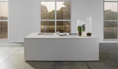 Керамогранит Laminam Russia Calce Bianco матовая 3000х1000х5,6 мм рядовая плитка LAMF007016 рис 2