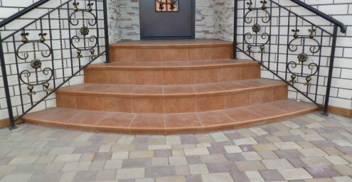 Клинкерная плитка Stroeher Euramic Cavar 542 passione глазурованная 340х294х12мм ступень флорентийская 9350 рис 3