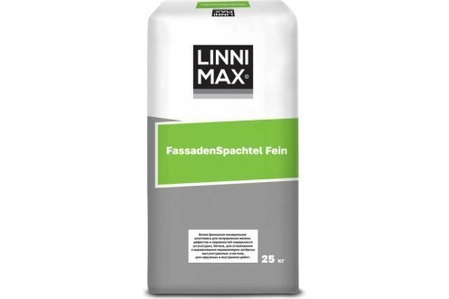 Смесь сухая шпатлевочная LINNIMAX FassadenSpachtel Fein белая 25 кг рис 1